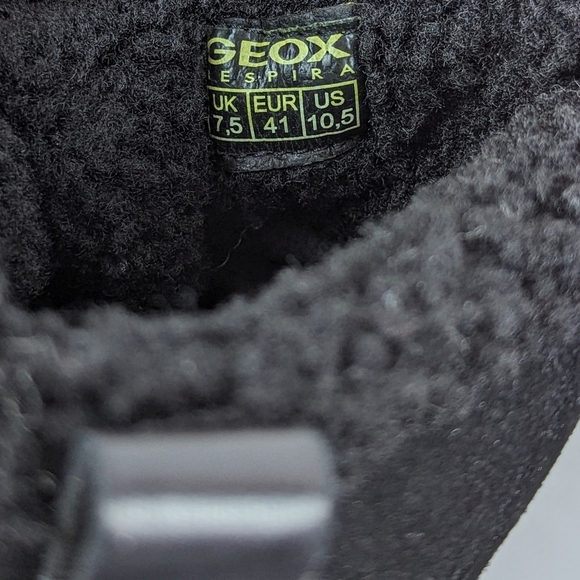 Geox Nevegal Amphibiox Waterproof Leather Combat Ankle Boot Black EU41 10.5 NIB - Picture 11 of 14